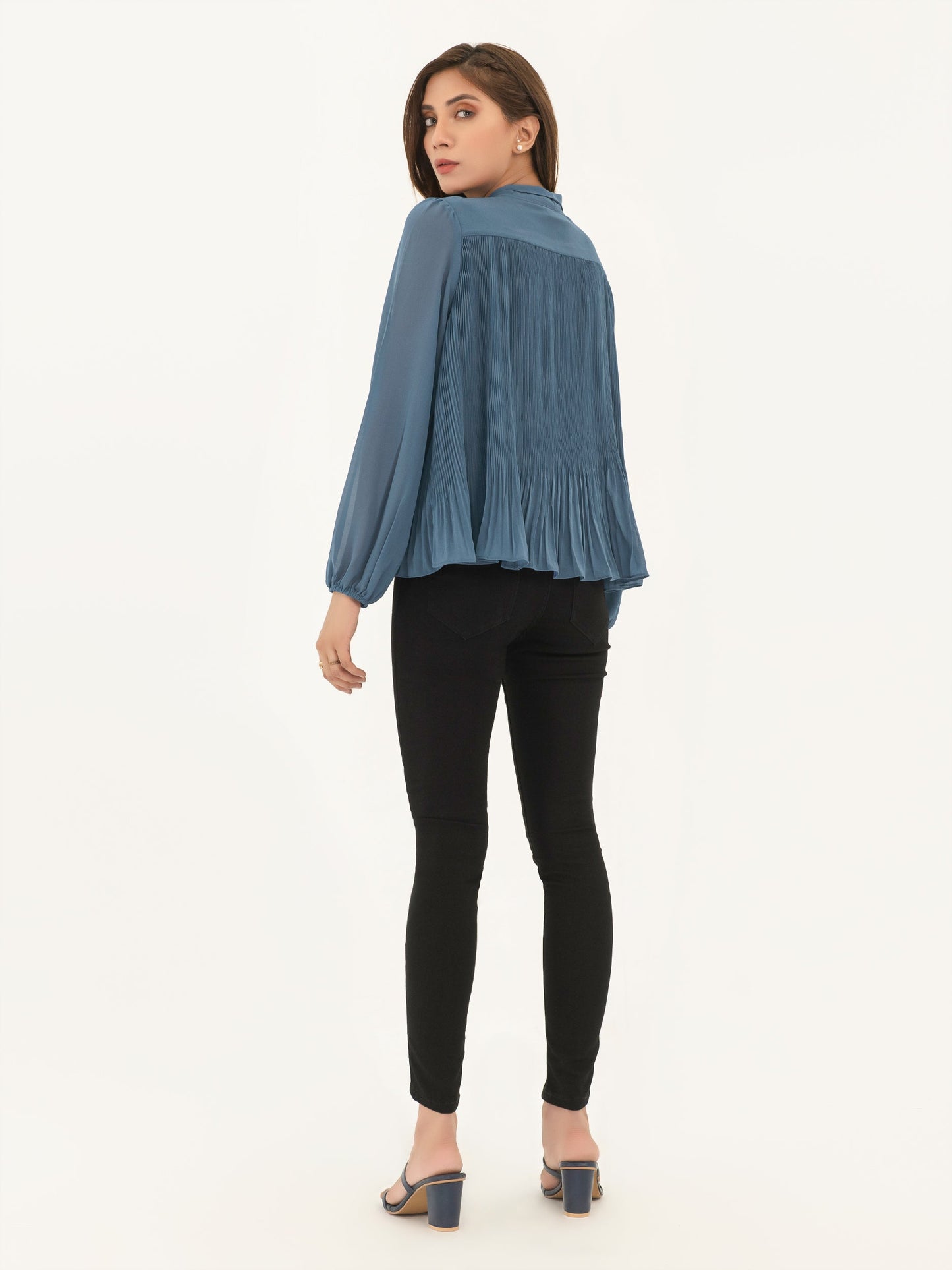 Limelight - Ribbed Chiffon Top