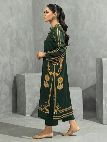 2 Piece Silk Suit-Embroidered (Pret)