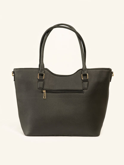 Buckled Strap Tote Bag
