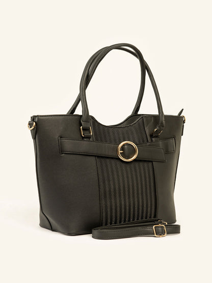 Buckled Strap Tote Bag