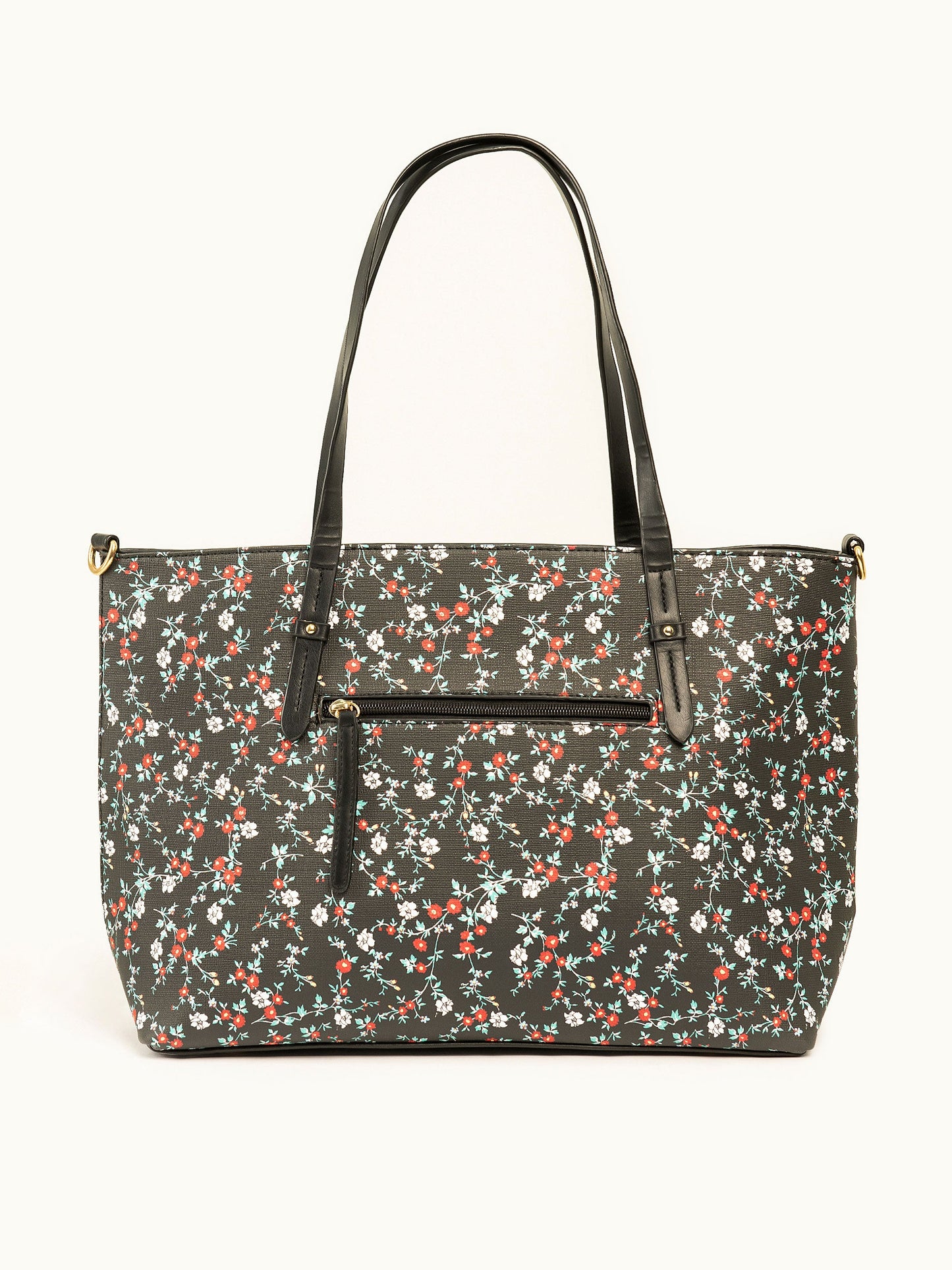 Floral Print Tote Bag