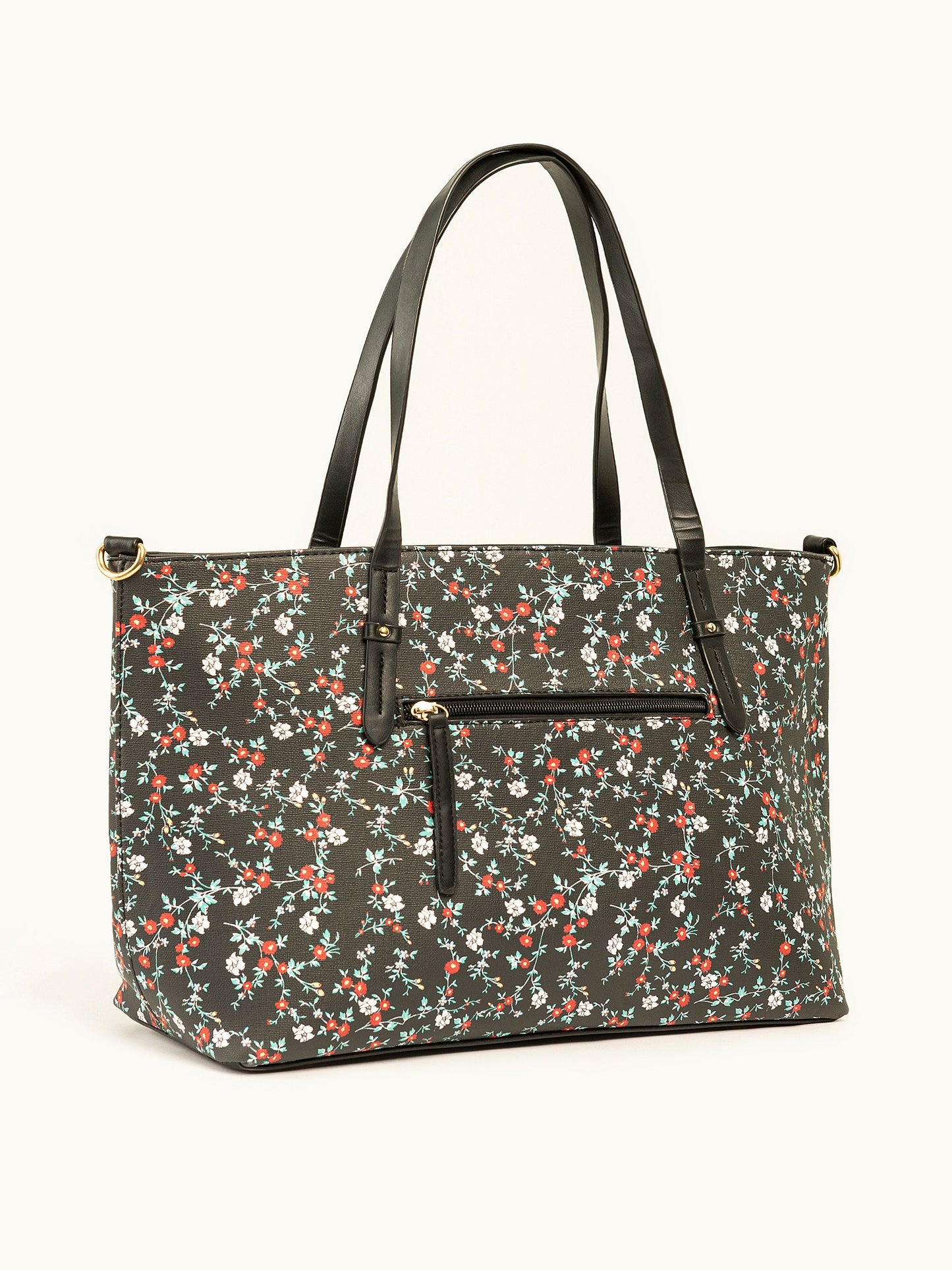 Floral Print Tote Bag