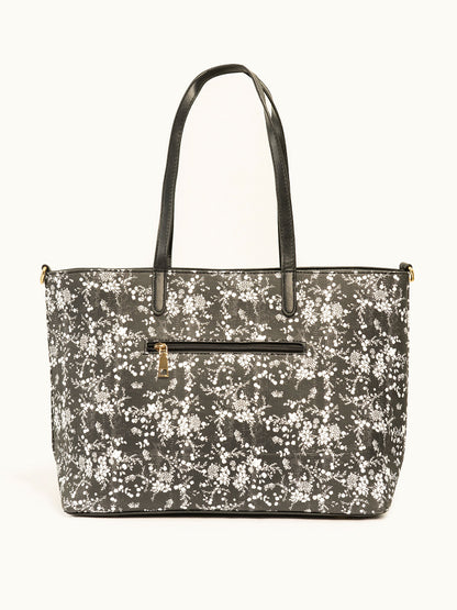 Floral Print Tote Bag