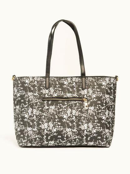 Floral Print Tote Bag
