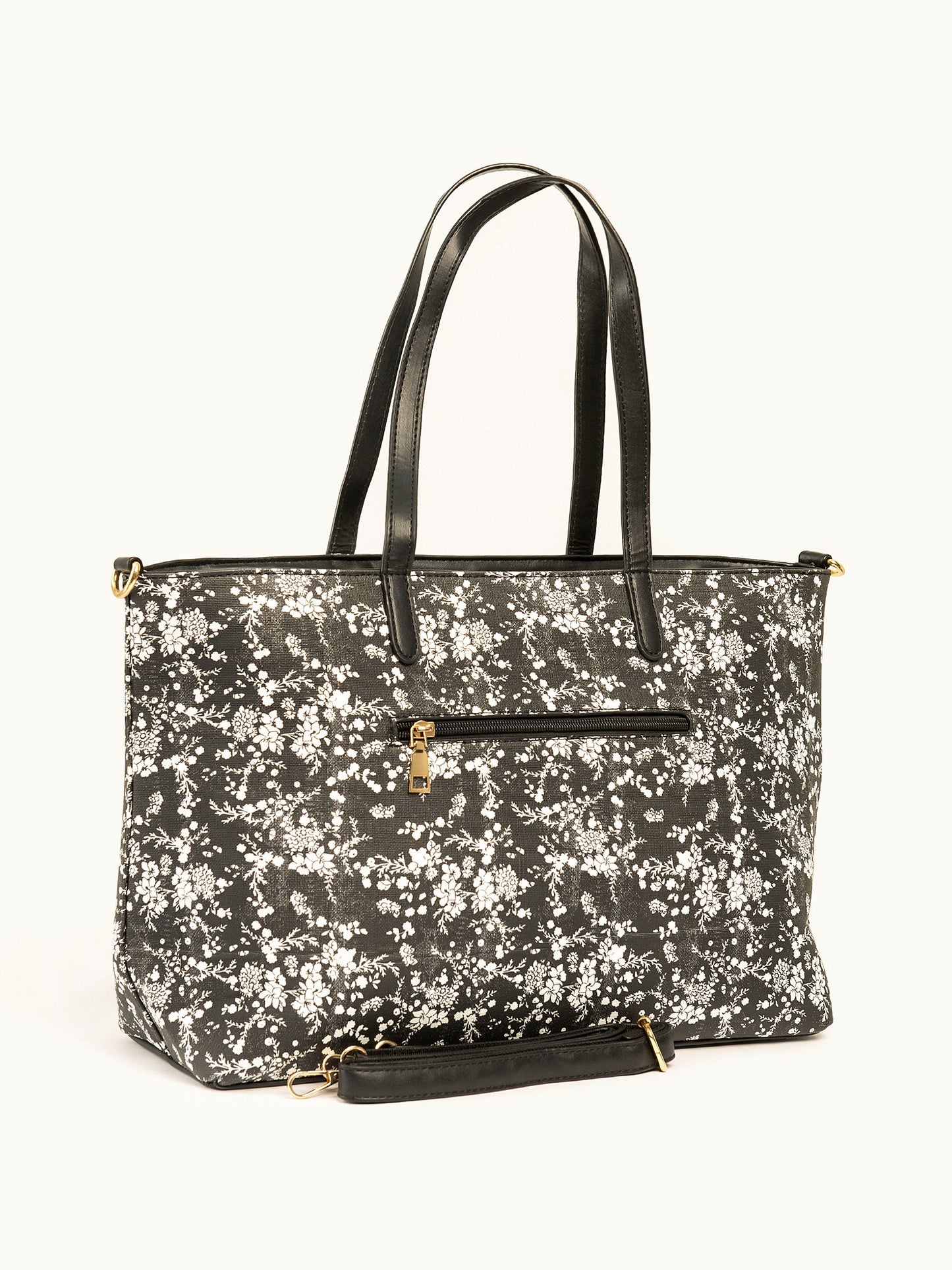 Floral Print Tote Bag