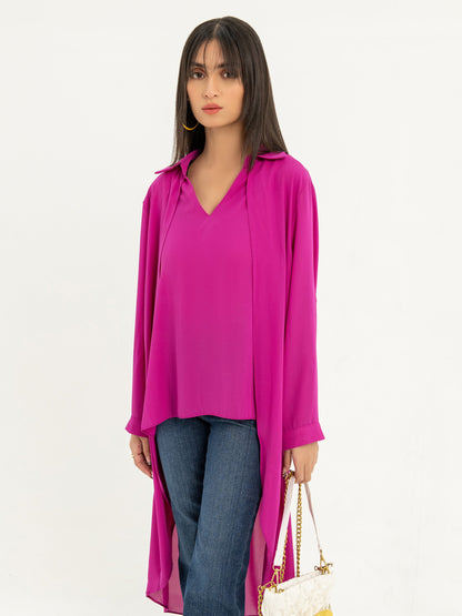 Limelight - High-Low Chiffon Top