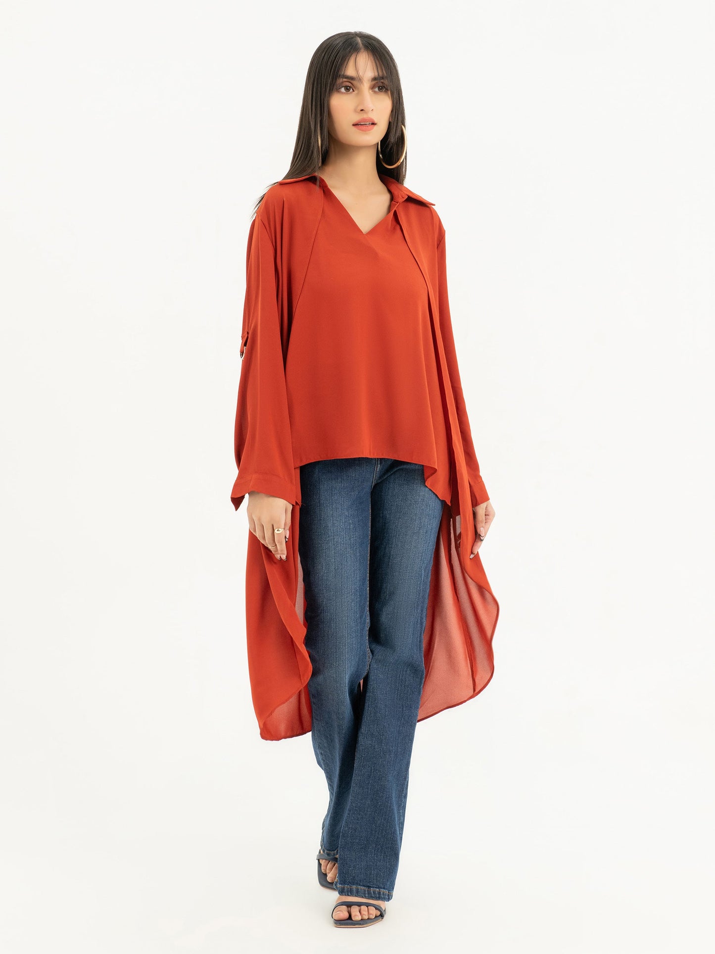 Limelight - High-Low Chiffon Top