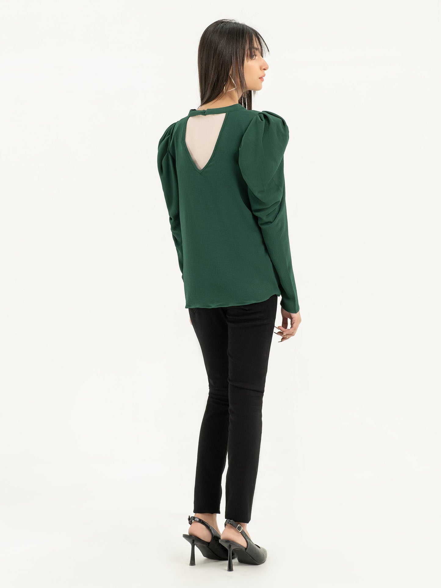 Limelight - Puffed Shoulder Grip Top