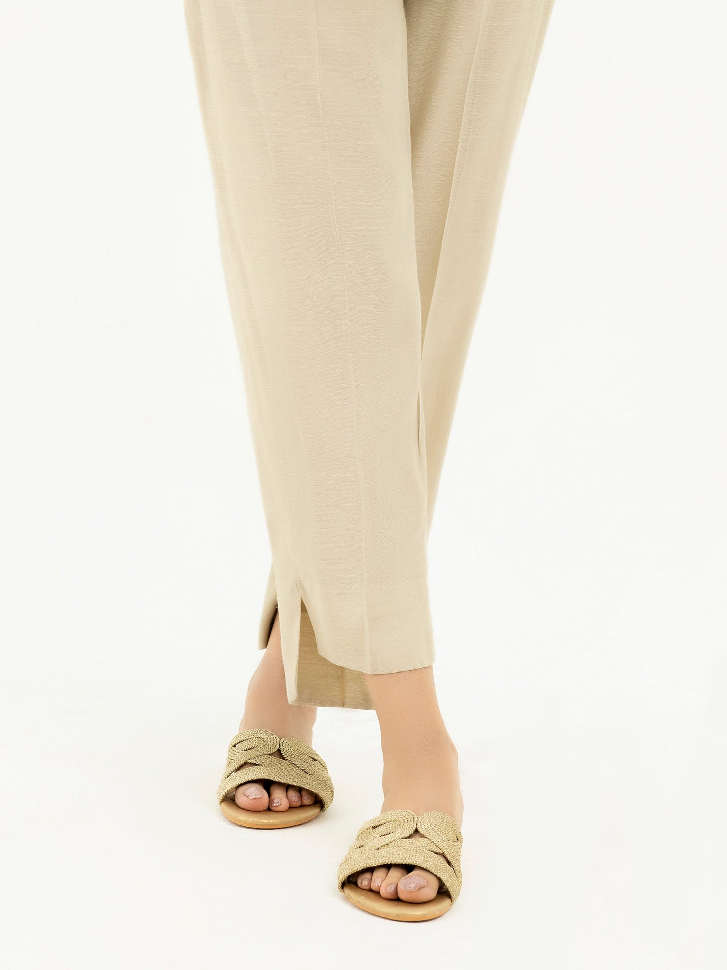 Dyed Silk Trousers