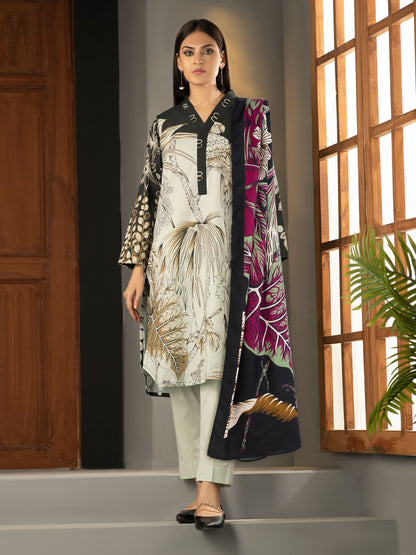 2 Piece Khaddar Suit-Printed (Unstitched)