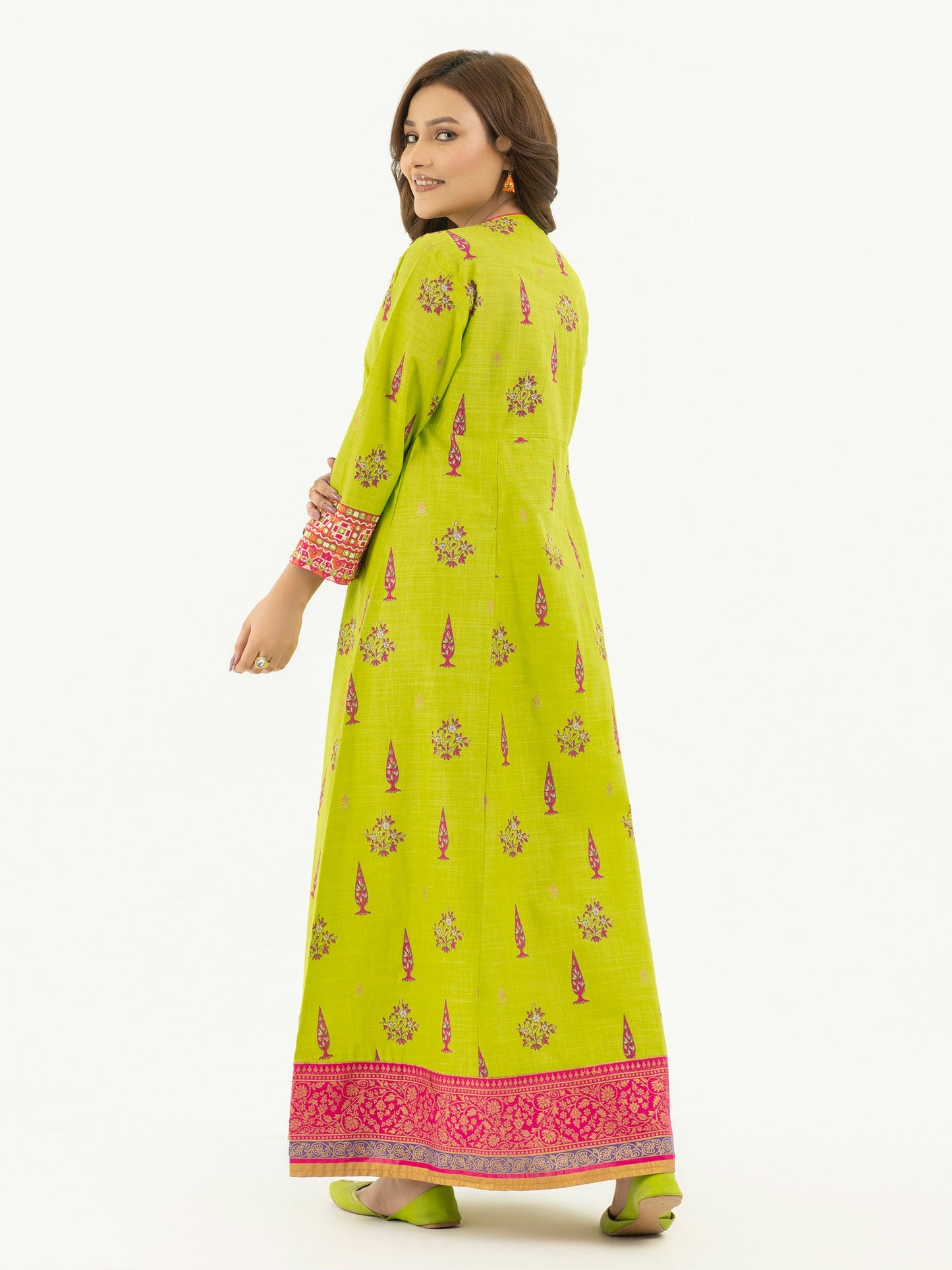 Lawn Angrakha-Embroidered (Pret)