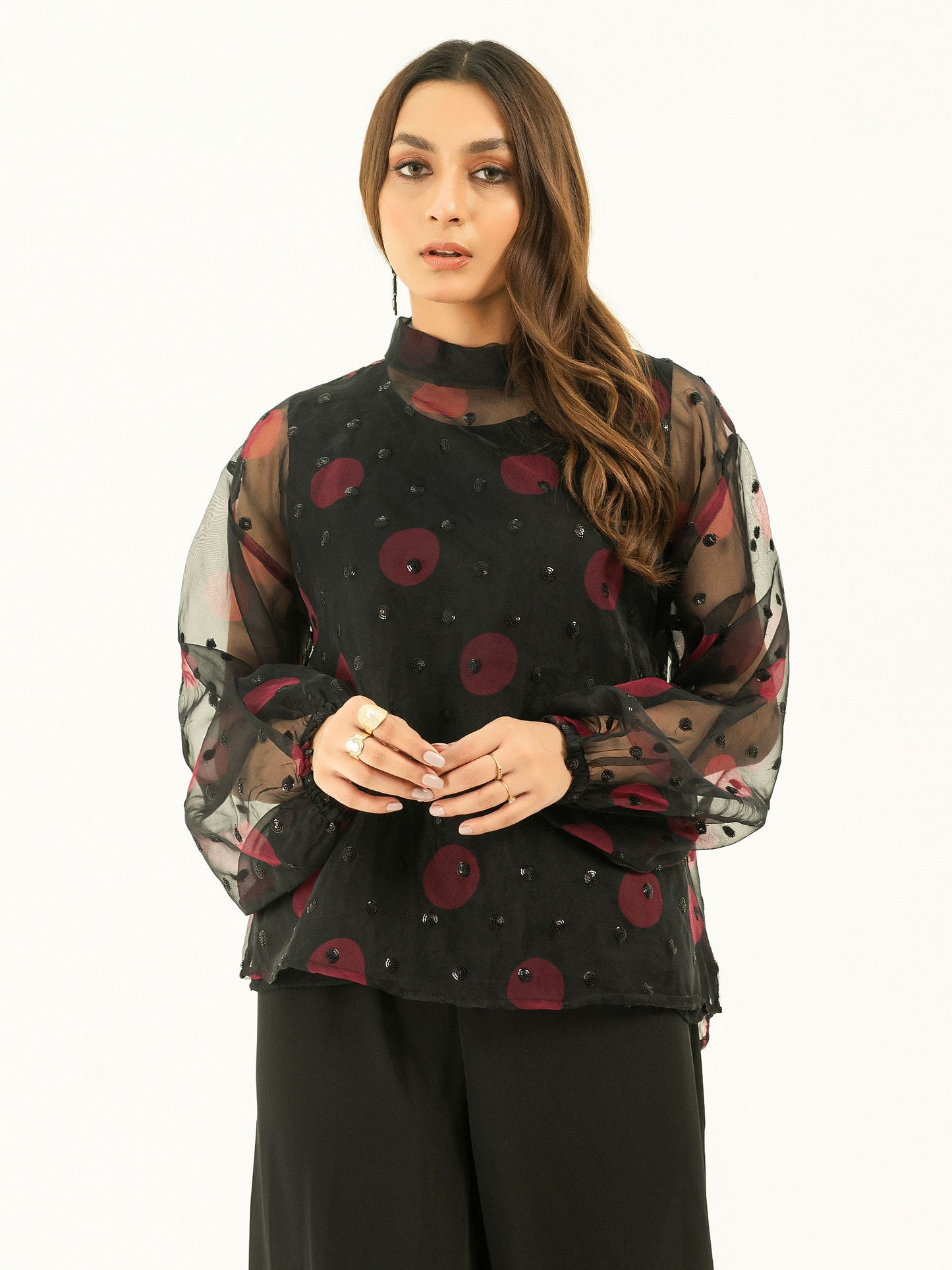 Limelight - Embellished Organza Top