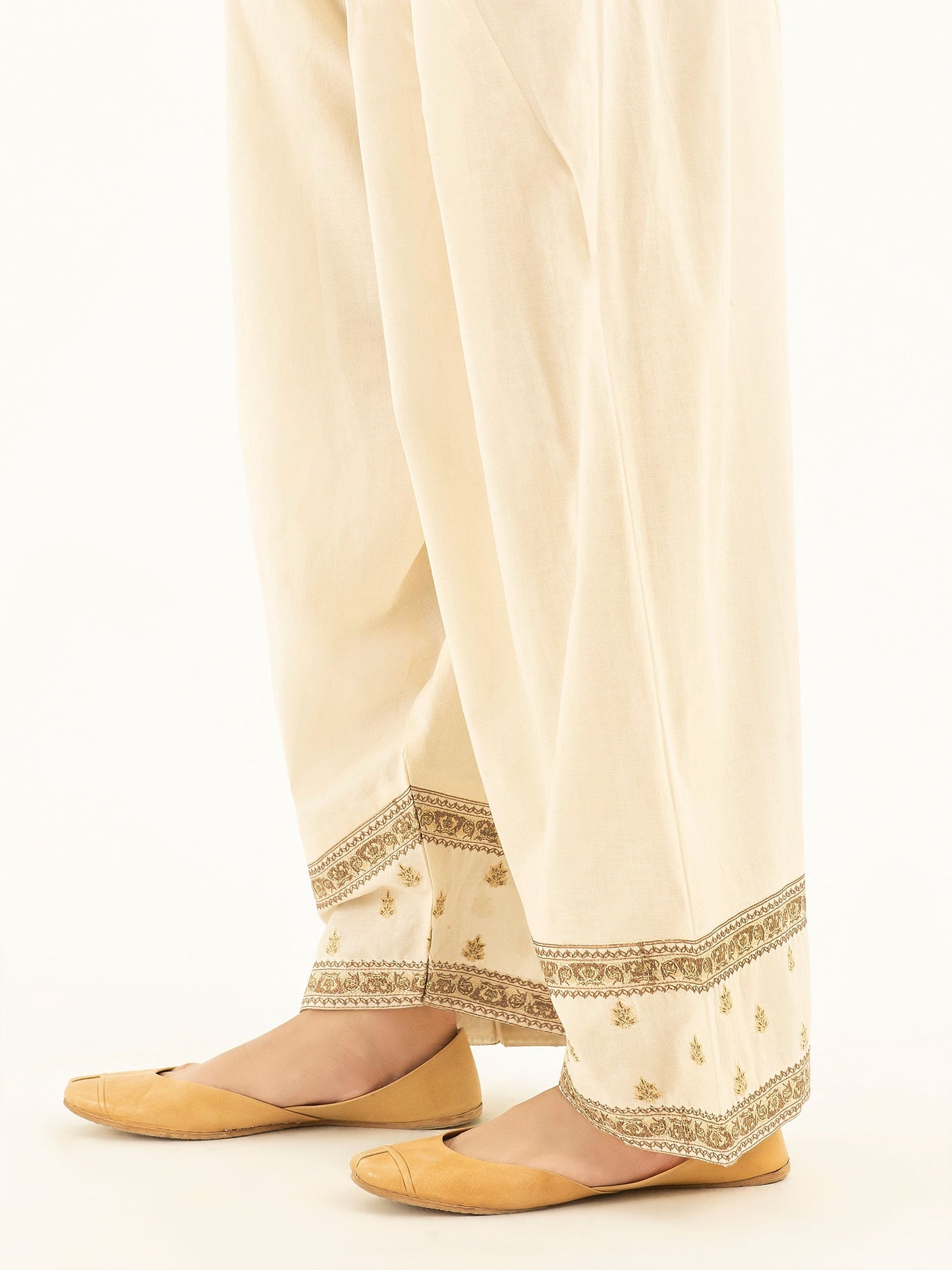 Embroidered Cambric Shalwar