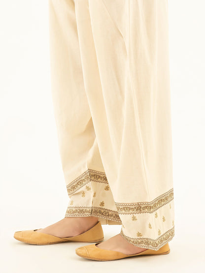 Embroidered Cambric Shalwar
