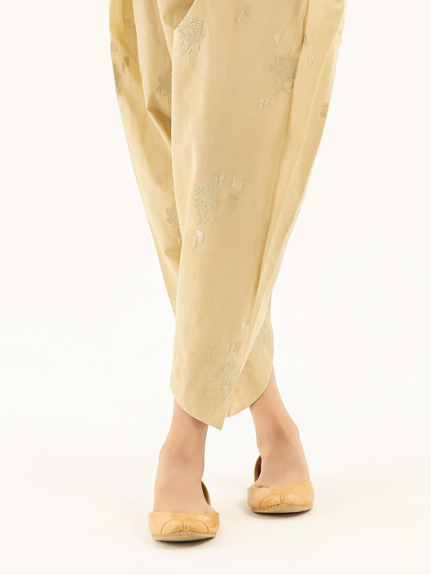 Embroidered Cambric Shalwar