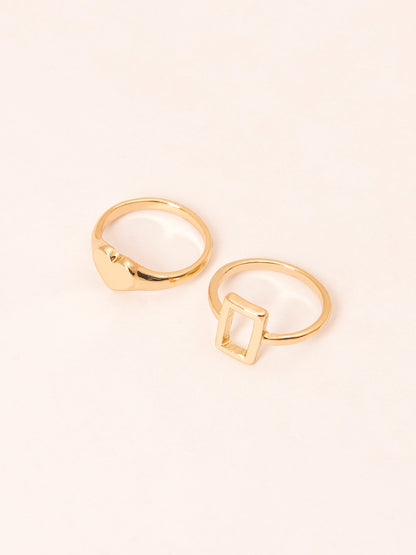 Metallic Ring Set