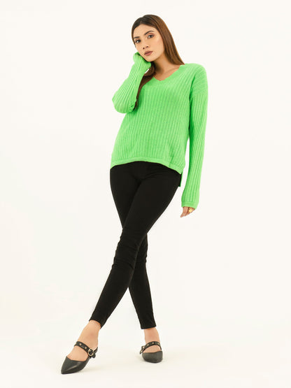 Limelight - Ribbed Knit Sweater