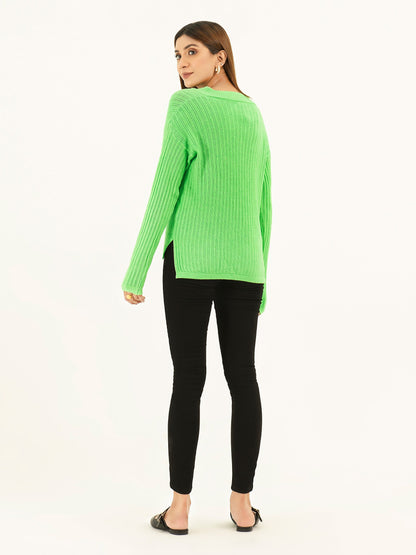 Limelight - Ribbed Knit Sweater