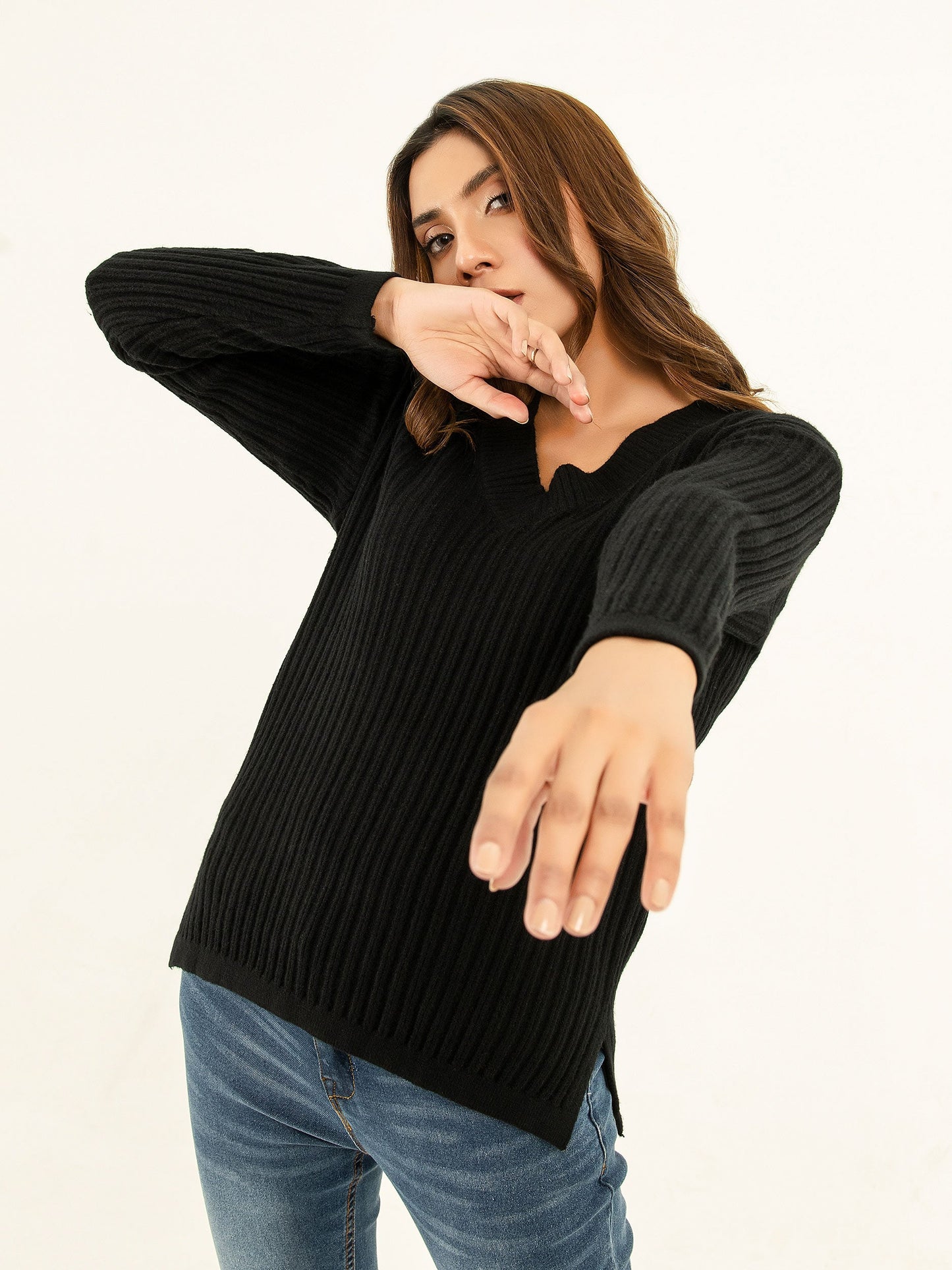 Ribbed Knit Sweater