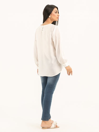 Limelight - Embroidered Silk Top