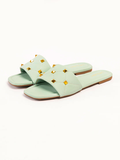 Limelight - Metallic Crisscross Flats