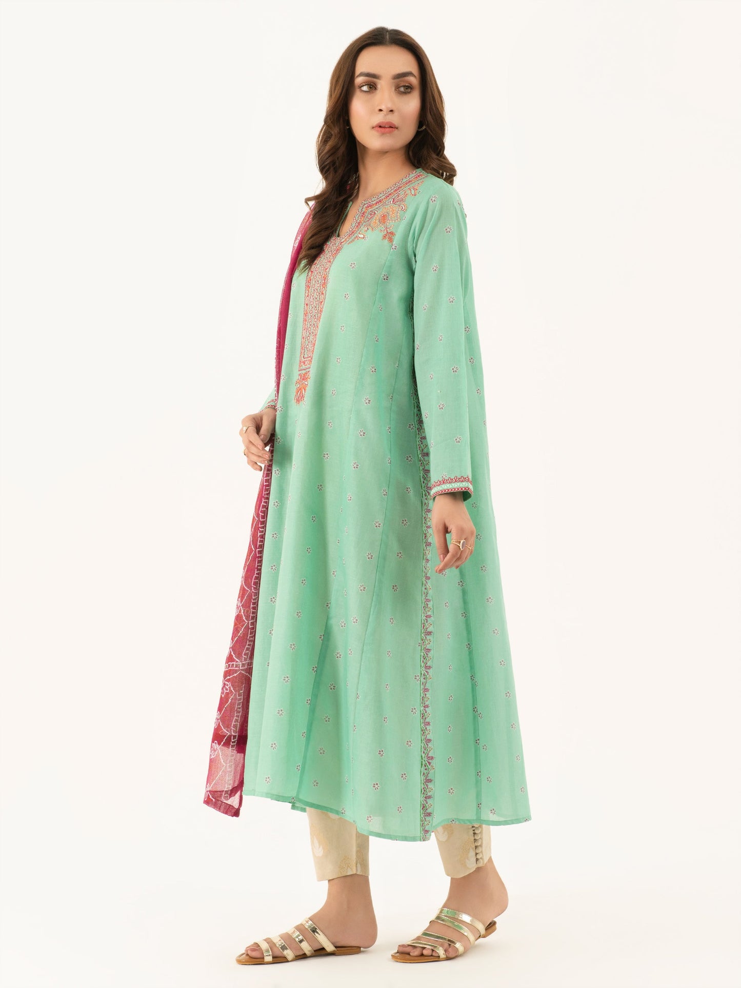 Limelight - Embroidered Lawn Suit