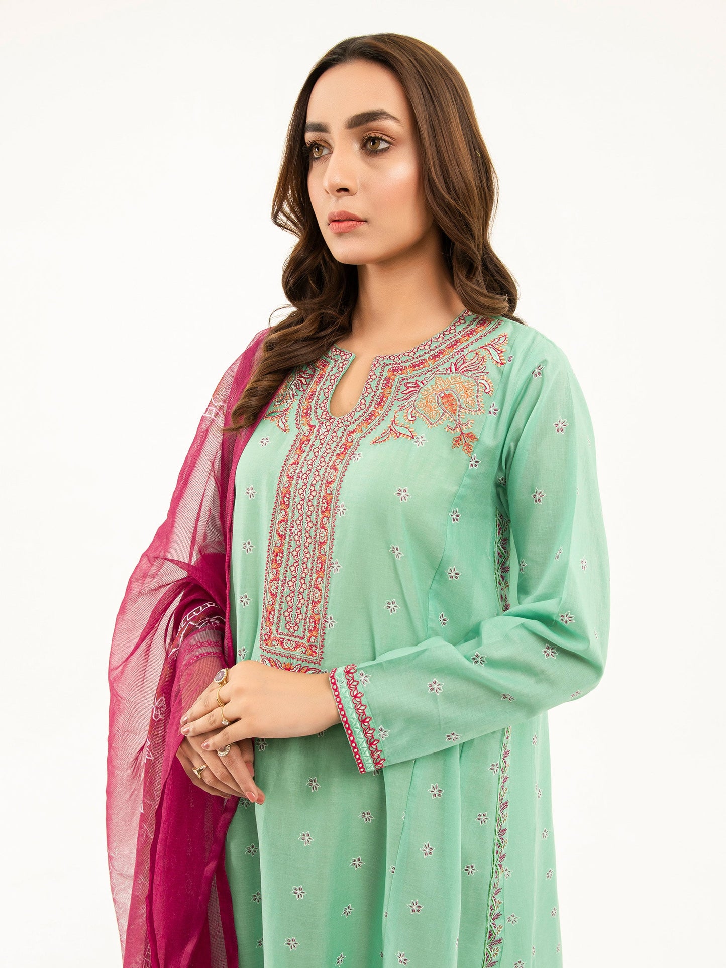 Limelight - Embroidered Lawn Suit