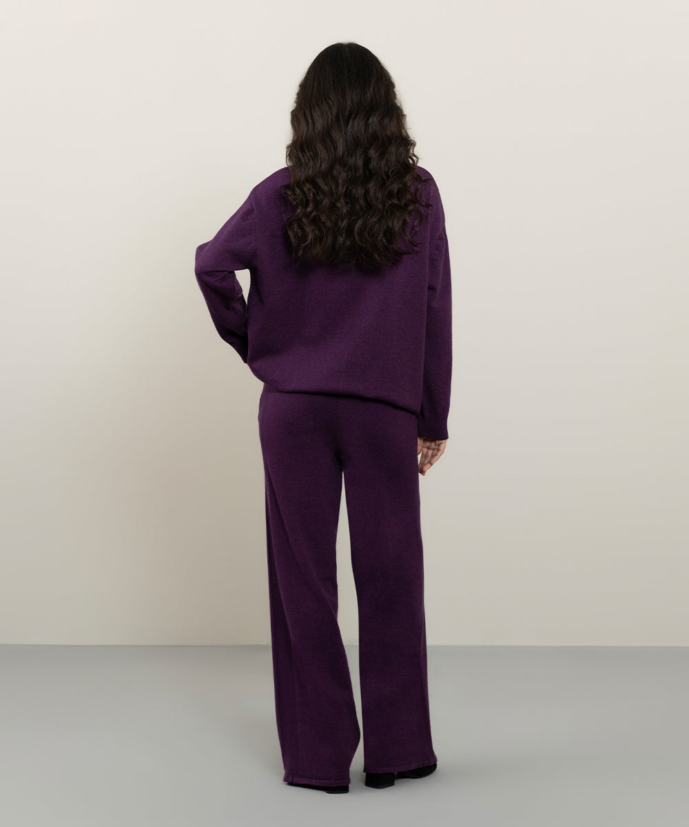 Sapphire - Knit Pull-On Long Trousers