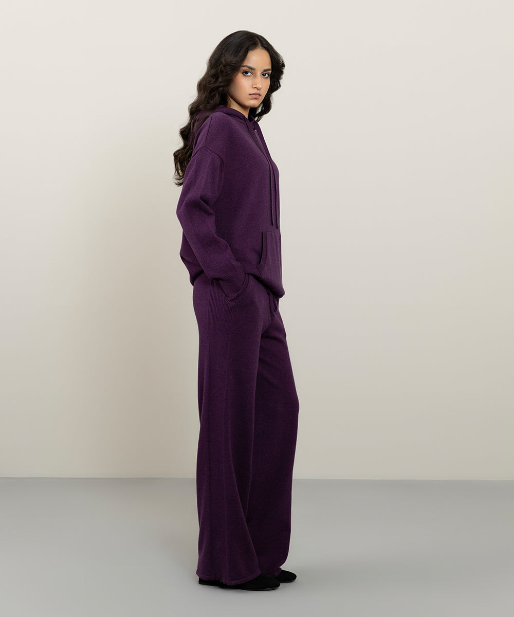 Sapphire - Knit Pull-On Long Trousers
