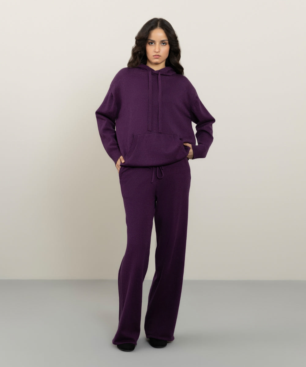 Sapphire - Knit Pull-On Long Trousers