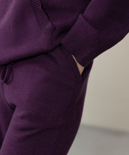 Sapphire - Knit Pull-On Long Trousers
