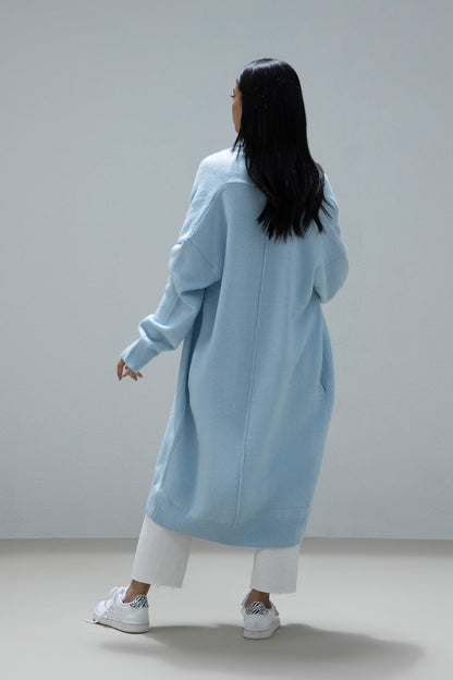 Sapphire - Soft Long Knit Cardigan