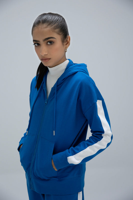 Sapphire - Zip Through Hoodie