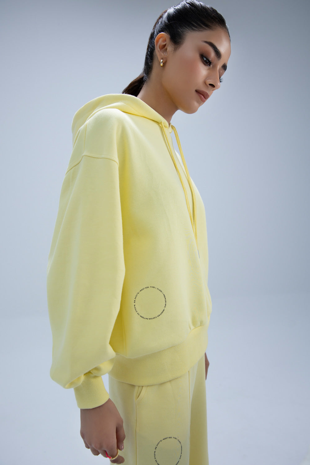 Hoodie with Sleeve Detail