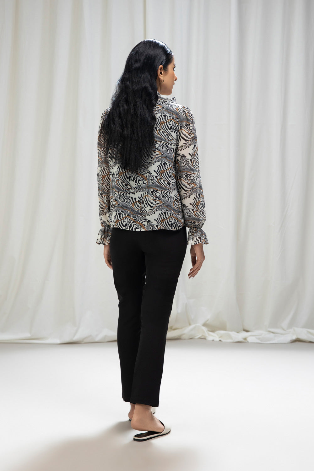 Printed Chiffon Blouse