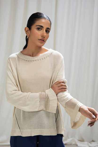 Pointelle Knit Top