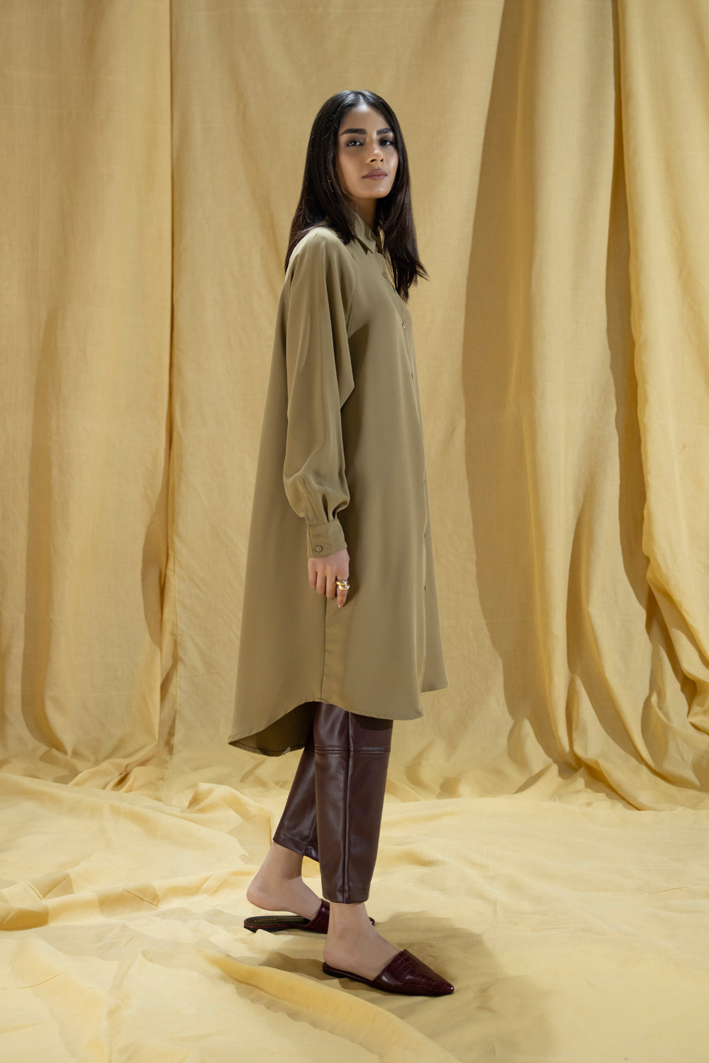 Long Button Through Shirt