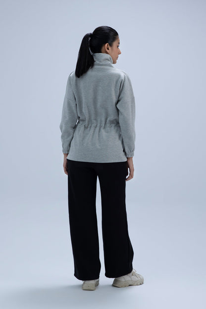 Sweatshirt with Adjustable Waist