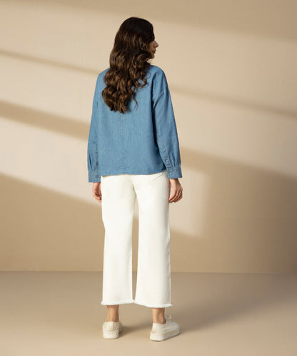 Denim Button Through Shirt