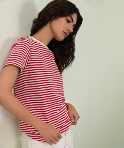 Sapphire - Yarn Dyed Striped T-Shirt