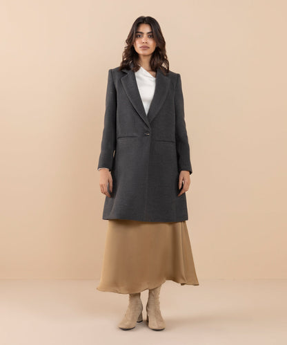 Sapphire - Single Button Long Coat