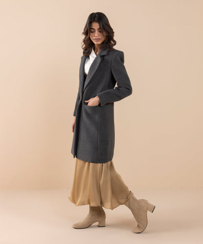 Sapphire - Single Button Long Coat