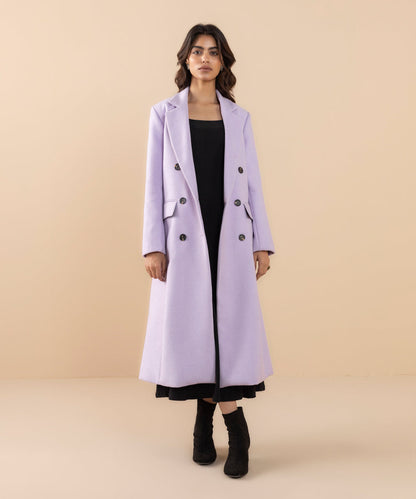 Sapphire - Double-breasted Slim Fit Coat