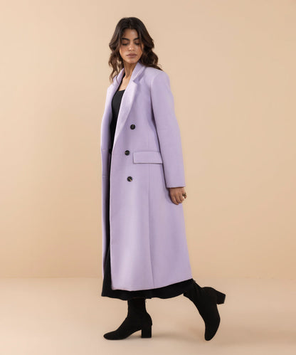 Sapphire - Double-breasted Slim Fit Coat