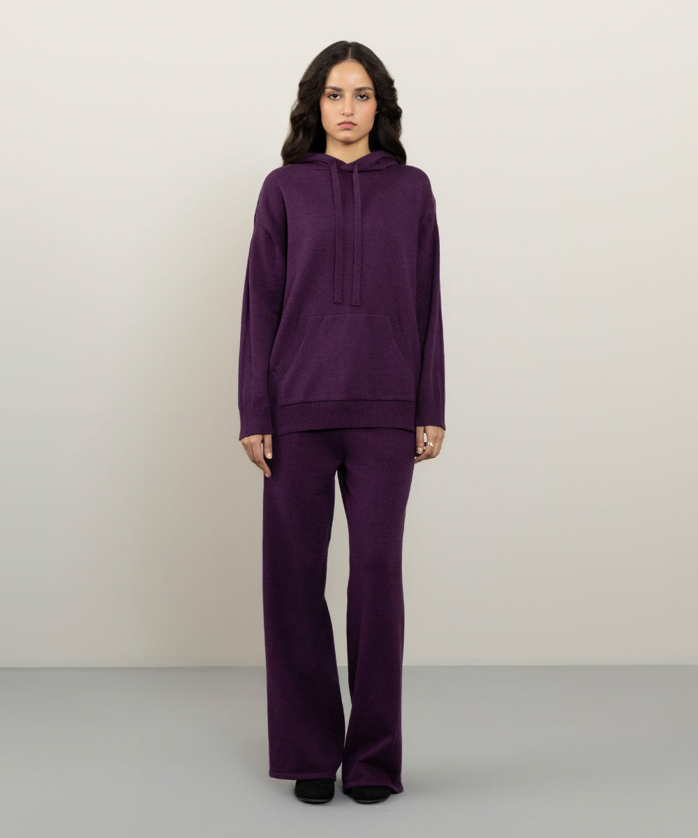 Sapphire - Knit Hoodie