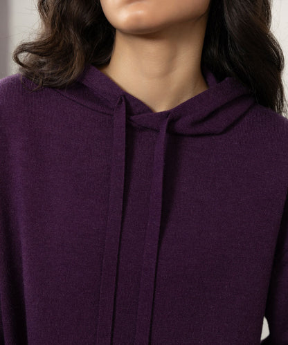 Sapphire - Knit Hoodie