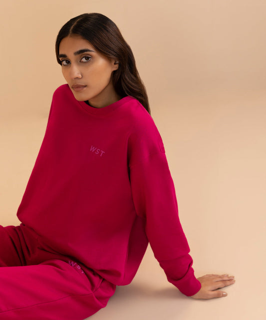 Sapphire - Fleece Back Oversized Sweatshirt