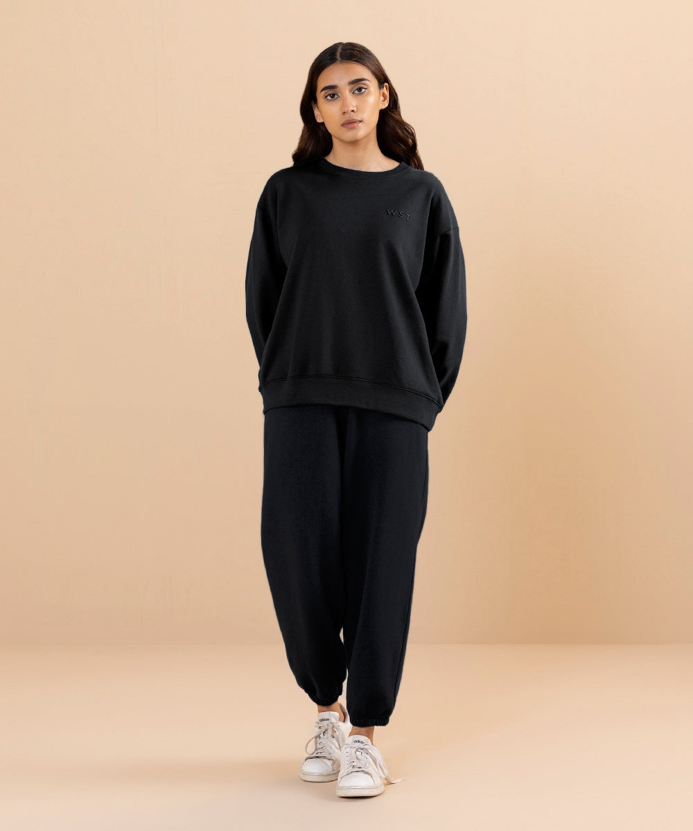 Sapphire - Fleece Back Oversized Sweatshirt