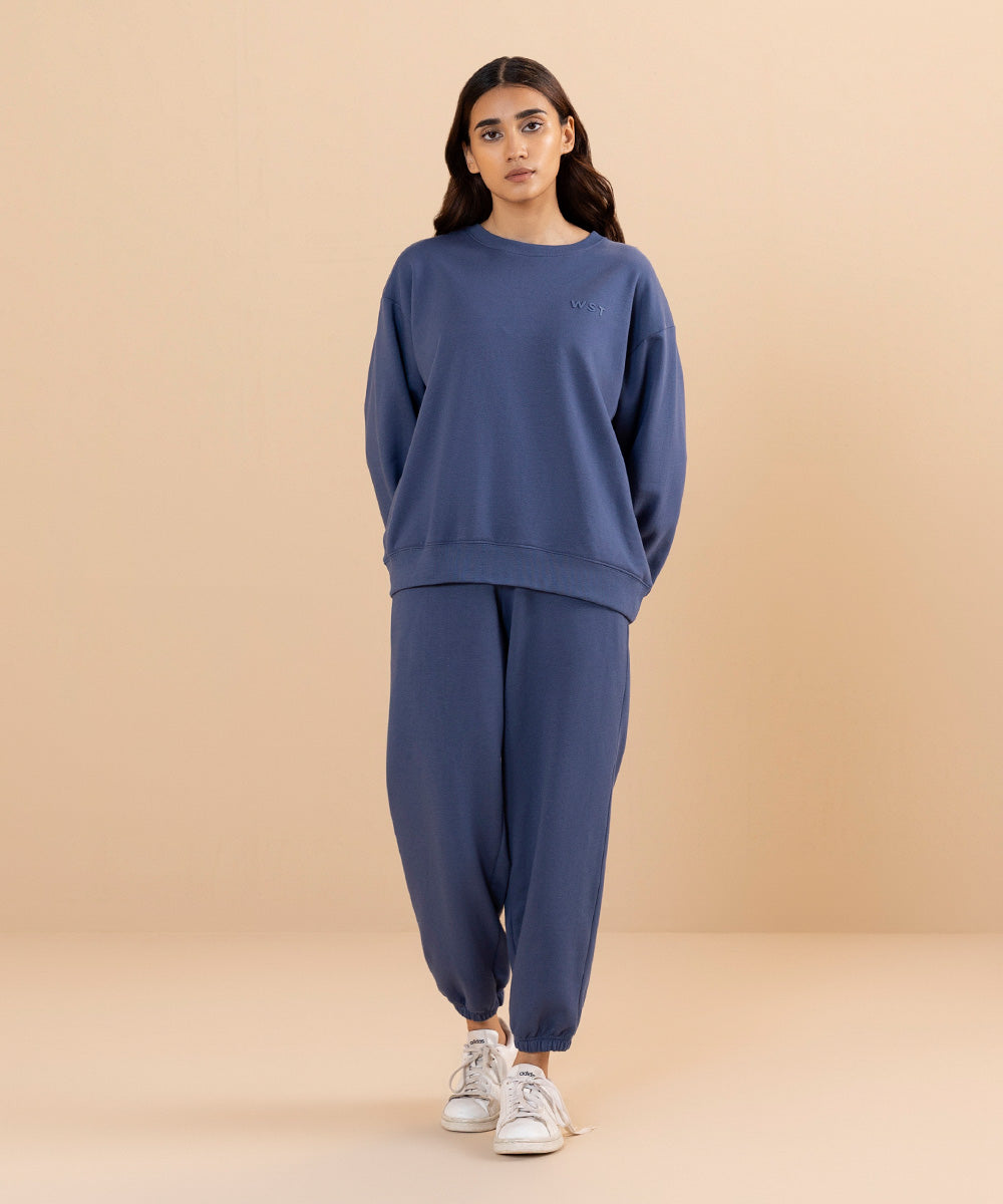 Sapphire - Fleece Back Oversized Sweatshirt