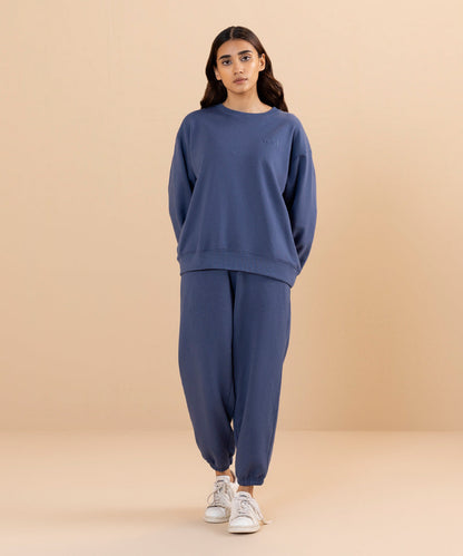 Sapphire - Fleece Back Oversized Sweatshirt